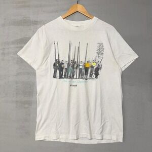 Vintage Funny Ski Slope Parody 198 Vermont  Longboards Shirt Graphic Large